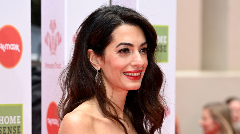 Amal Clooney with wavy hair