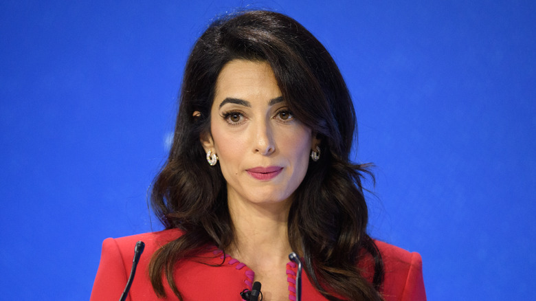 Amal Clooney speaking