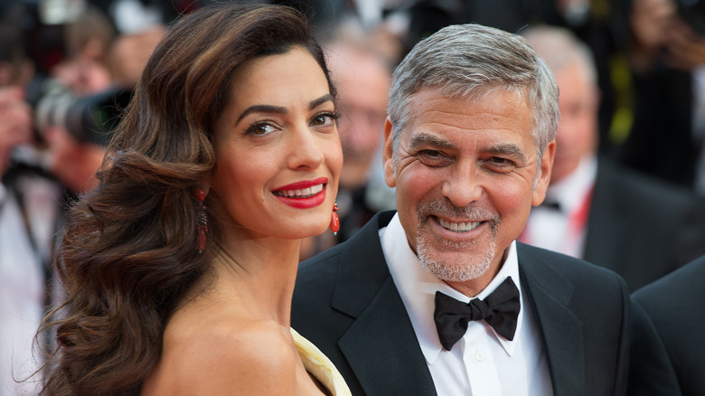 Amal Clooney with George Clooney