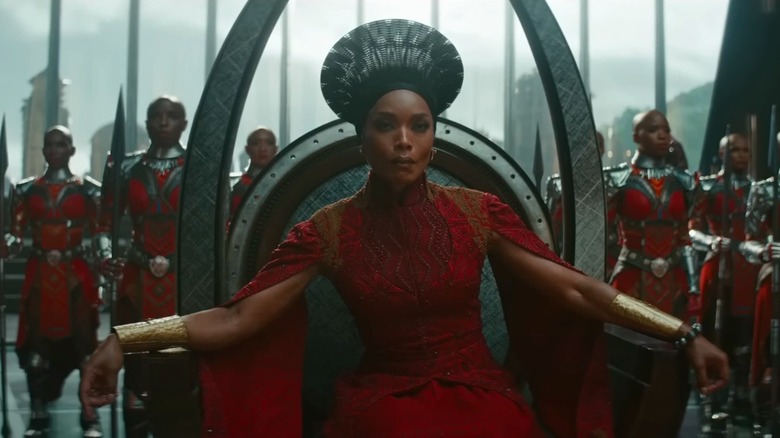 Angela Bassett in scene from Black Panther