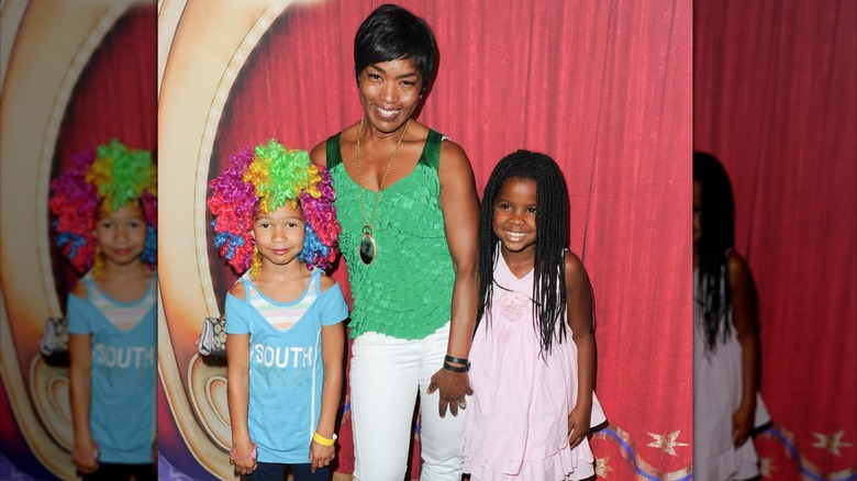 Angela Bassett and her children