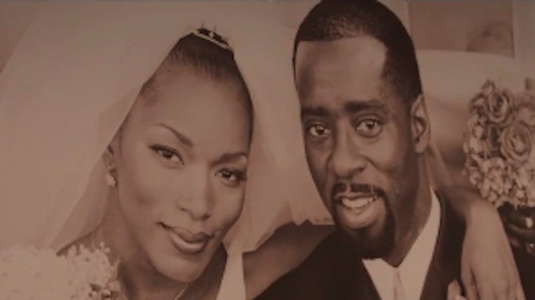 Angela Bassett and Courtney B. Vance at their wedding