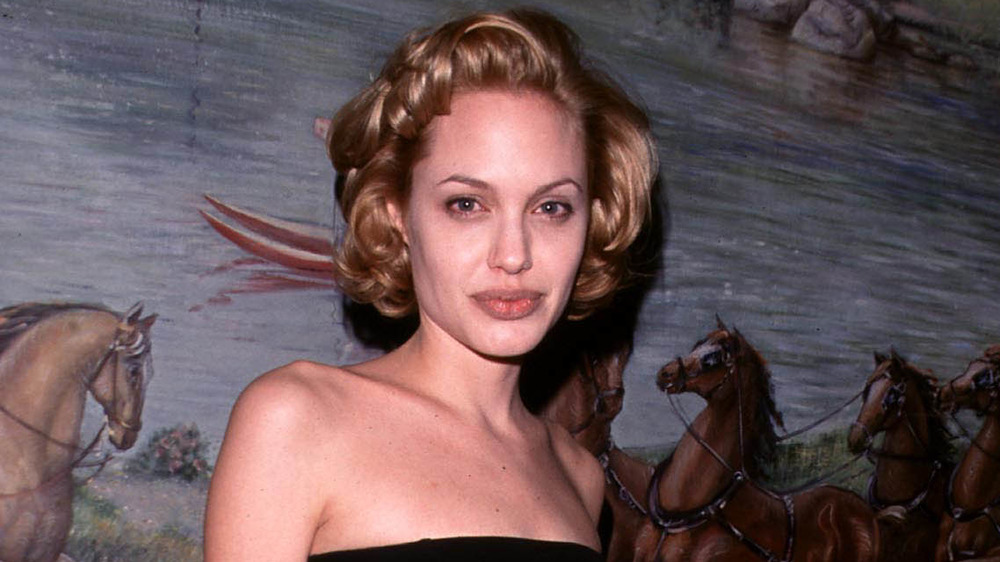 Angelina Jolie at a gala in 1998