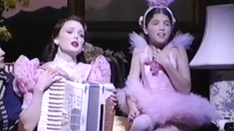 Anna Kendrick young on stage in tutu