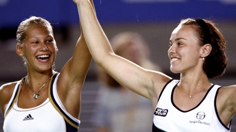 Anna Kournikova and Martina Hingis