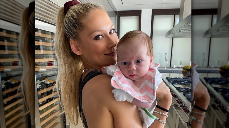 Anna Kournikova with baby