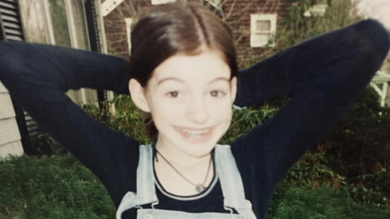 Anne Hathaway as a preteen