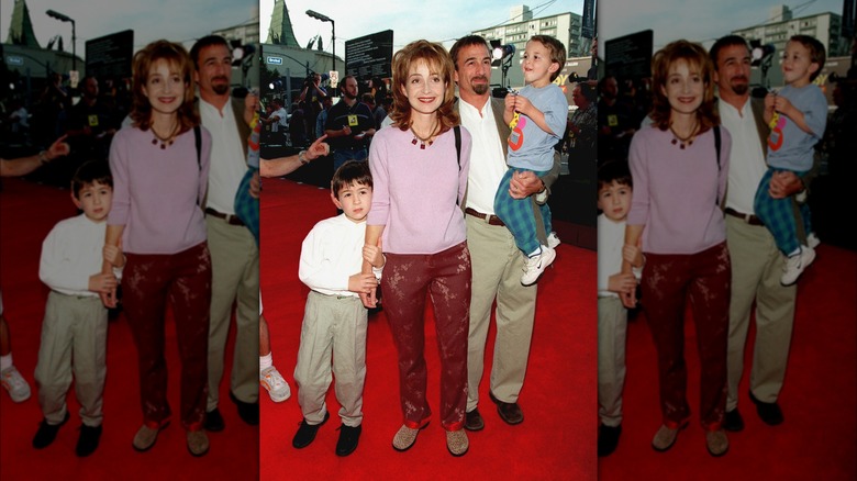 Annie Potts with her family