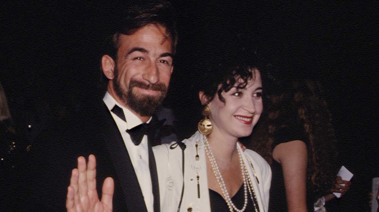 Annie Potts and James Hayman smiling