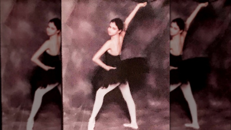 Aria Mia Loberti dancing as a child