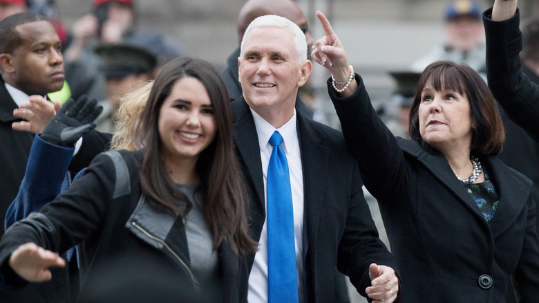 Audrey Pence with parents