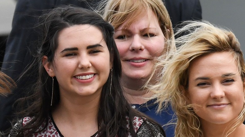 Audrey Pence with fiance and mother