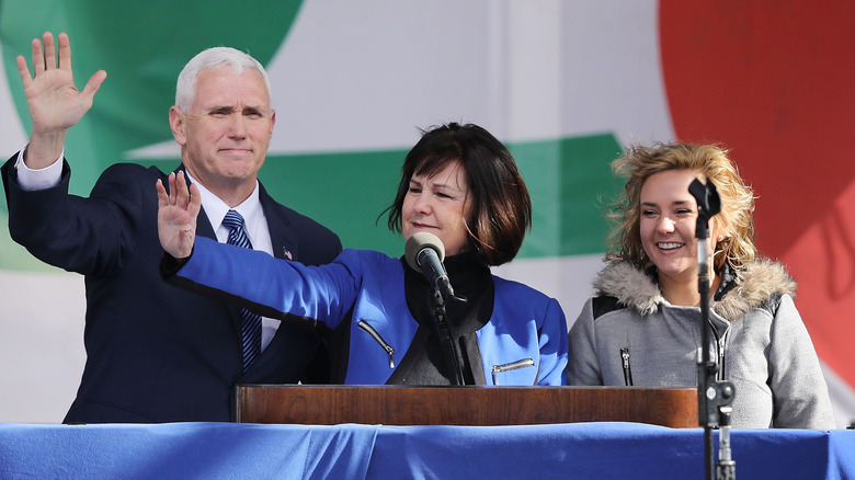 Charlotte Pence with her parents