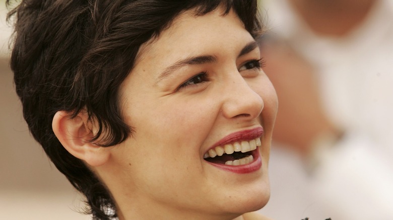 Audrey Tautou laughing