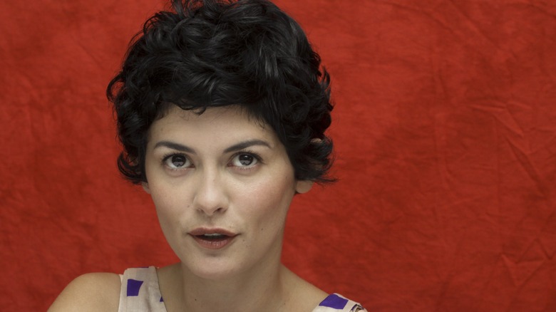 Audrey Tautou in an interview, speaking