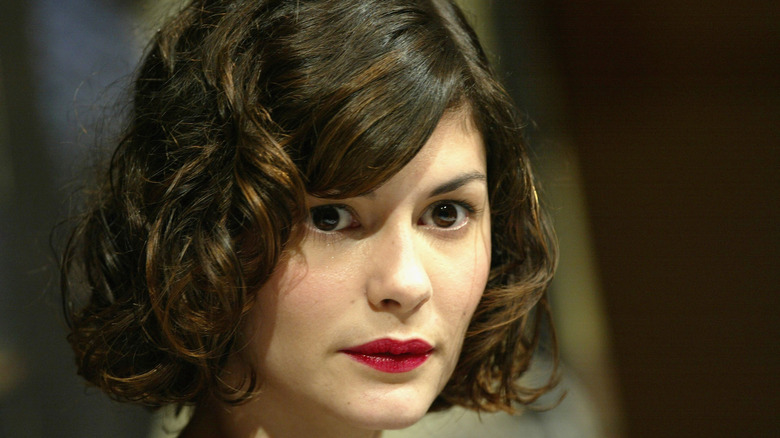 Younger Audrey Tautou, posing