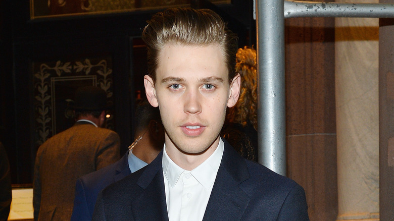 Austin Butler backstage on Broadway