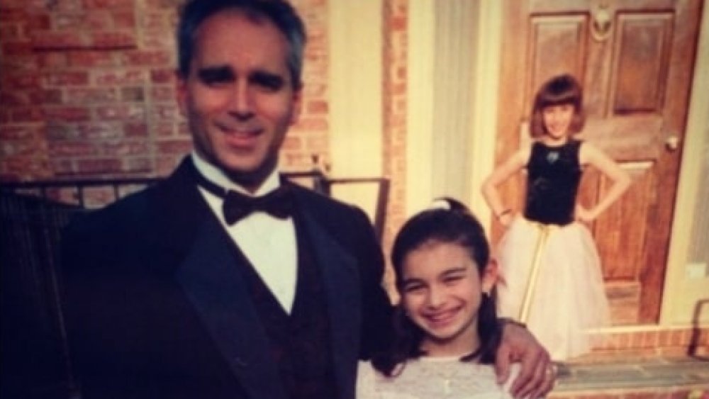 Bachelor star Ashley Iaconetti as a girl with her father and sister