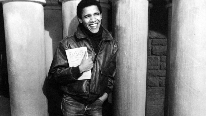 Barack Obama in college