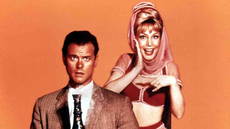 Barbara Eden and Larry Hagman