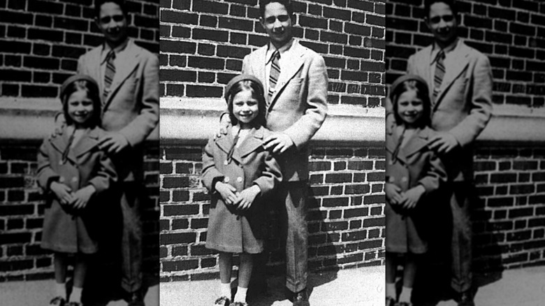 Barbra Streisand as a child with brother