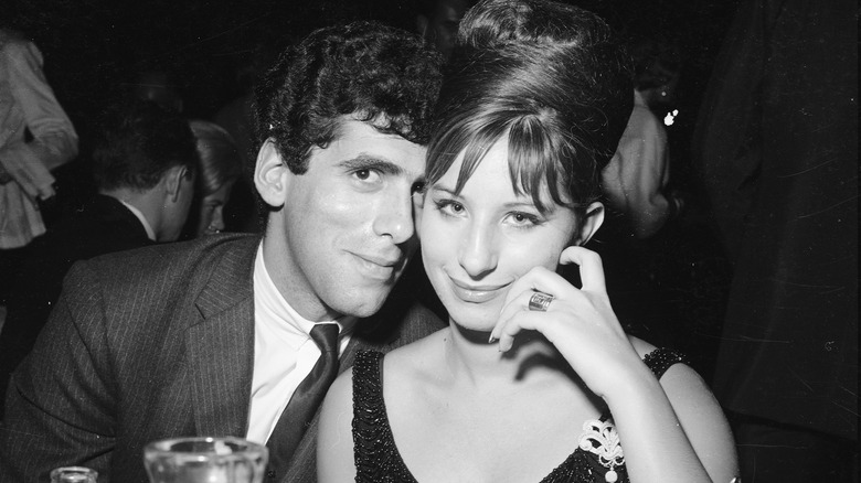 Elliott Gould and Barbra Streisand smiling