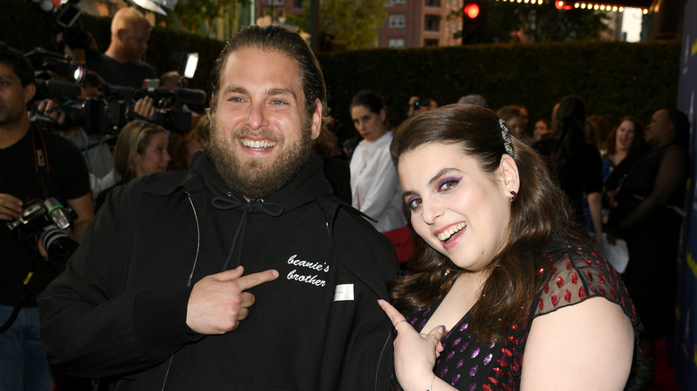 Jonah Hill and Beanie Feldstein