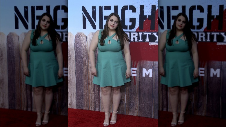 Beanie Feldstein on red carpet