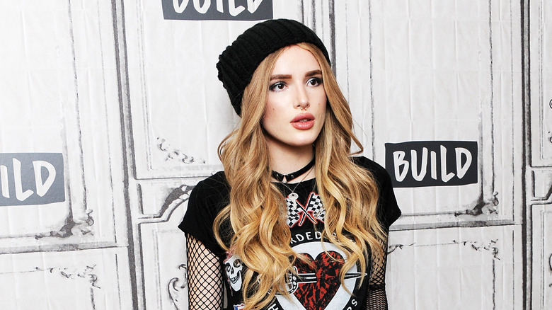 Bella Thorne attending an event