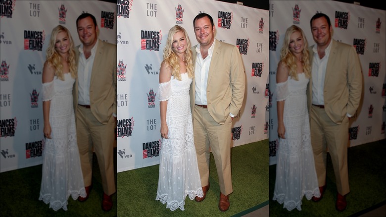 Beth Behrs and Michael Gladis the year of their wedding