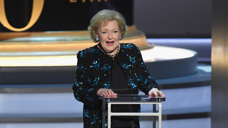 Betty White speaking