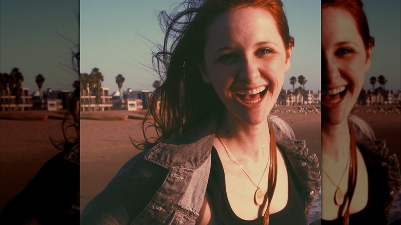 Laura Spencer smiling on the beach