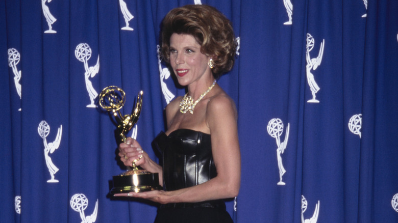 Christine Baranski winning an Emmy in the 90s