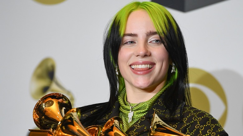 Billie Eilish at the 2020 Grammy Awards