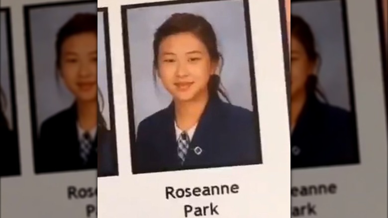 Rosé's high school yearbook photo