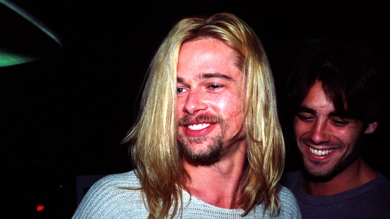 Brad Pitt with long hair 