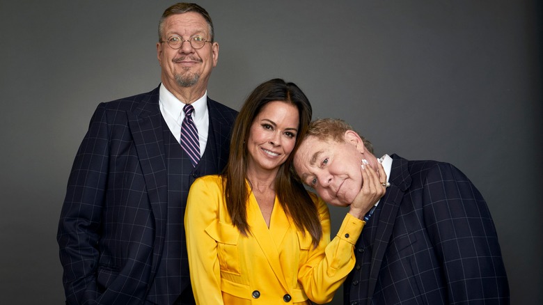 Penn & Teller with Brooke Burke