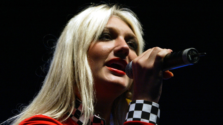 Brooke Hogan performing onstage in 2004