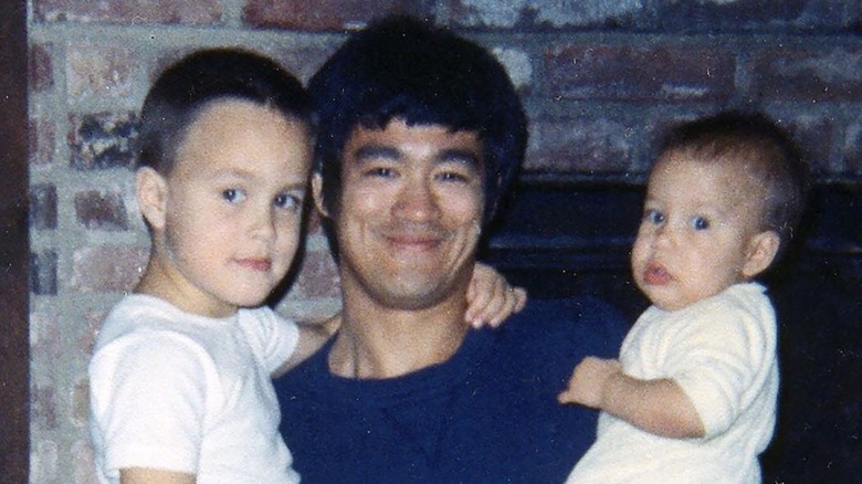 Shannon Lee, Bruce Lee, and Brandon Lee