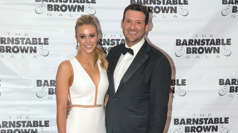 Candice Crawford Romo and Tony Romo smiling