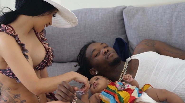 Cardi B, Offset, and their baby