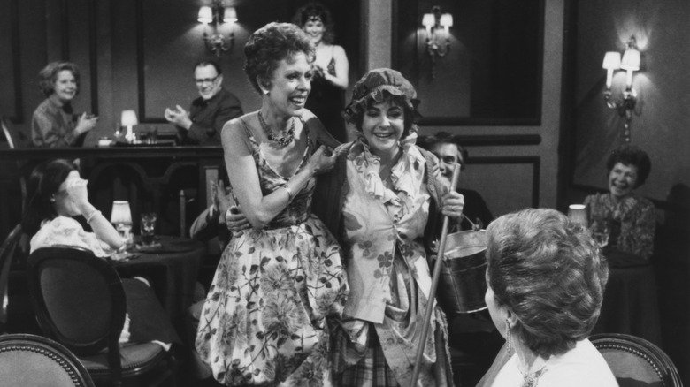 Carol Burnett with Elizabeth Taylor in All My Children 