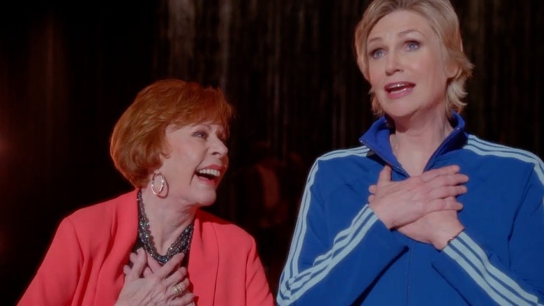 Carol Burnett and Jane Lynch on Glee