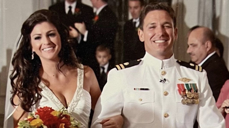 Casey and Ron DeSantis on their wedding day