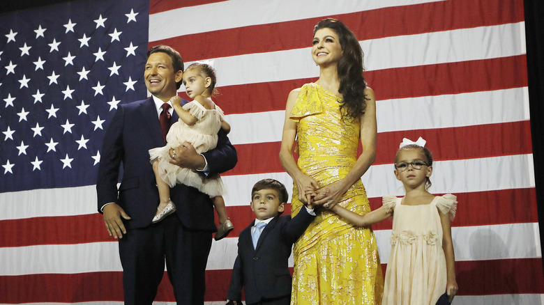 Casey and Ron DeSantis with their children