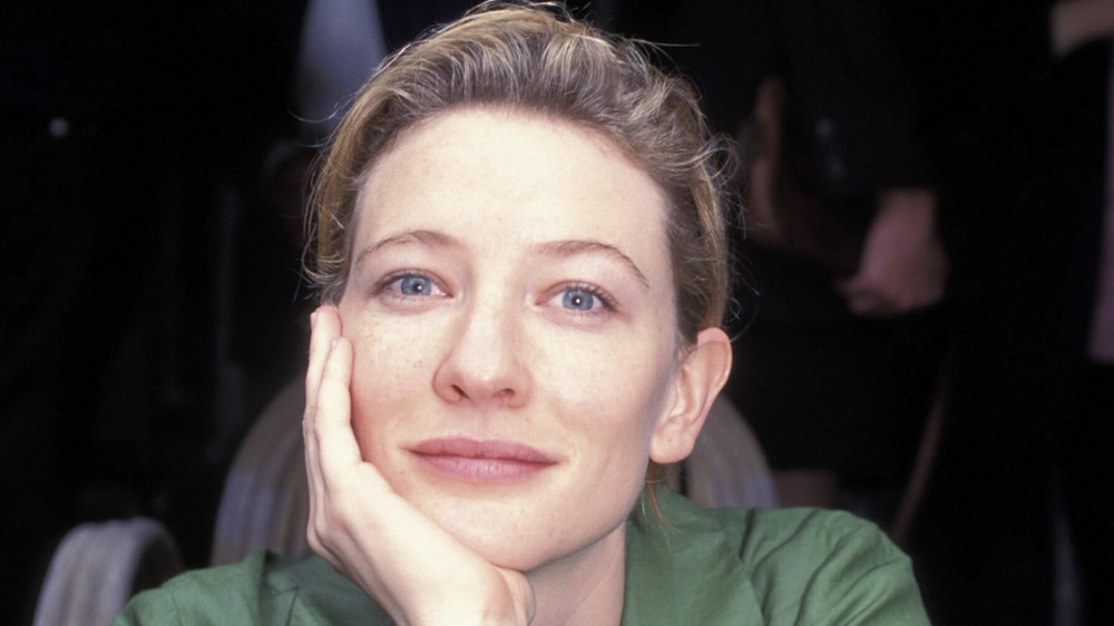 Cate Blanchett looking thoughtful