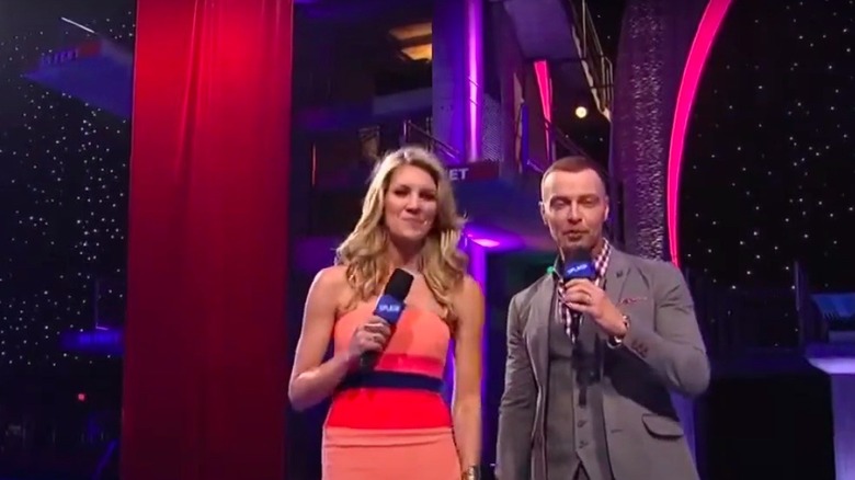 Charissa Thompson and Joey Lawrence hosting Splash