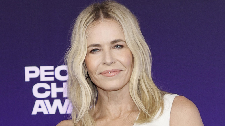 Chelsea Handler with middle part, smiling