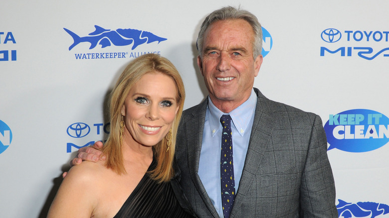 Cheryl Hines and RFK Jr. smiling