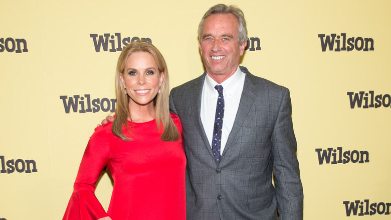 Cheryl Hines and RFK Jr. smiling